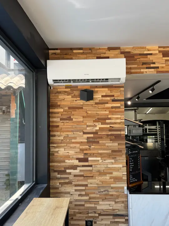 Climatisation installée dans un restaurant